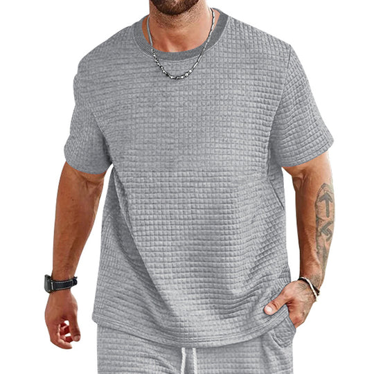Herren lässiges T-Shirt mit strukturiertem Design EB