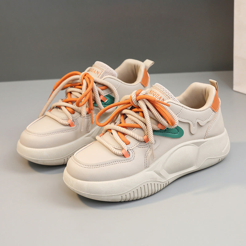Damen modische Sport Sneakers mit praktischen Schnürsenkeln und dämpfender Laufsohle EB