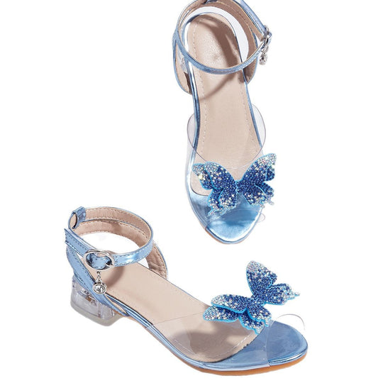 Mädchen Bunte Sandalen mit funkelnder Schmetterlingsapplikation EB