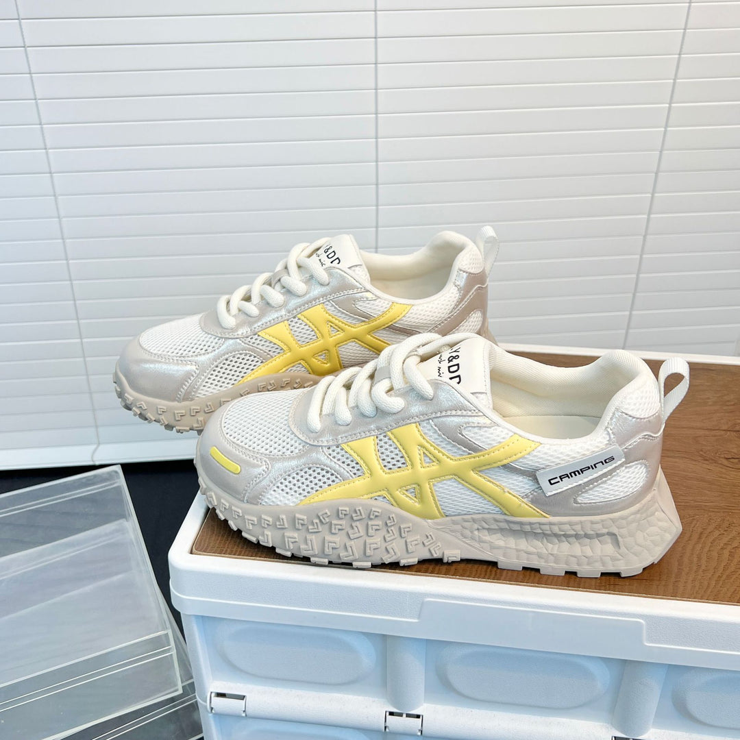 Damen Sportliche Sneakers mit atmungsaktiver Mesh-Oberfläche und rutschfester Sohle EB