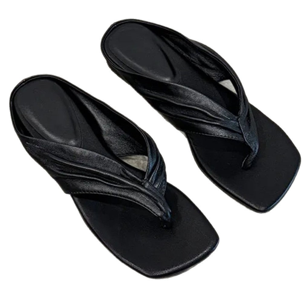 Damen Bequeme Zehentrenner mit stilvollem Riemchen-Design EB
