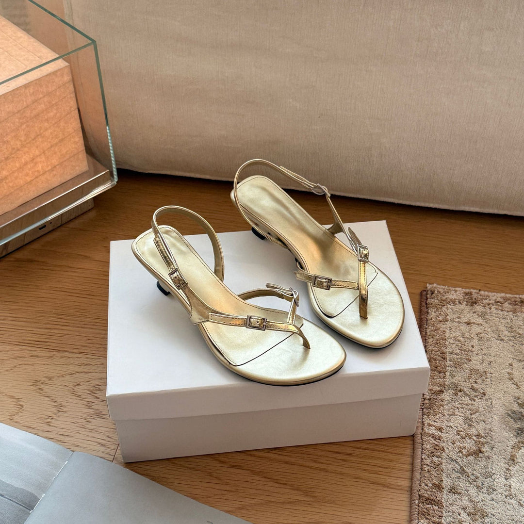 Damen Elegante Riemensandaletten mit modischem Glanz und komfortablem Fußbett EB