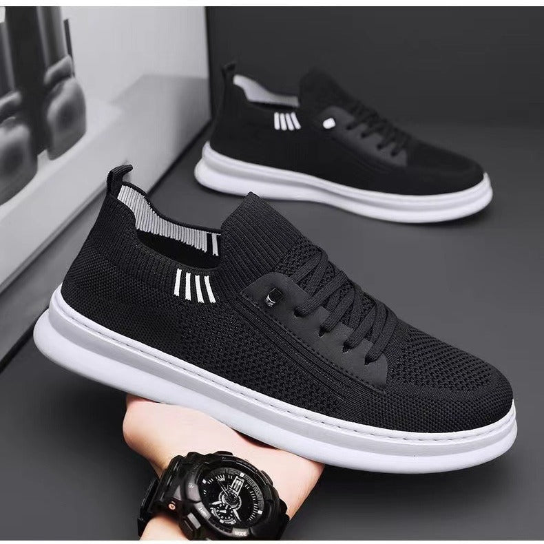 Damen Atmungsaktive Freizeit Sneakers mit elastischen Einsätzen EB