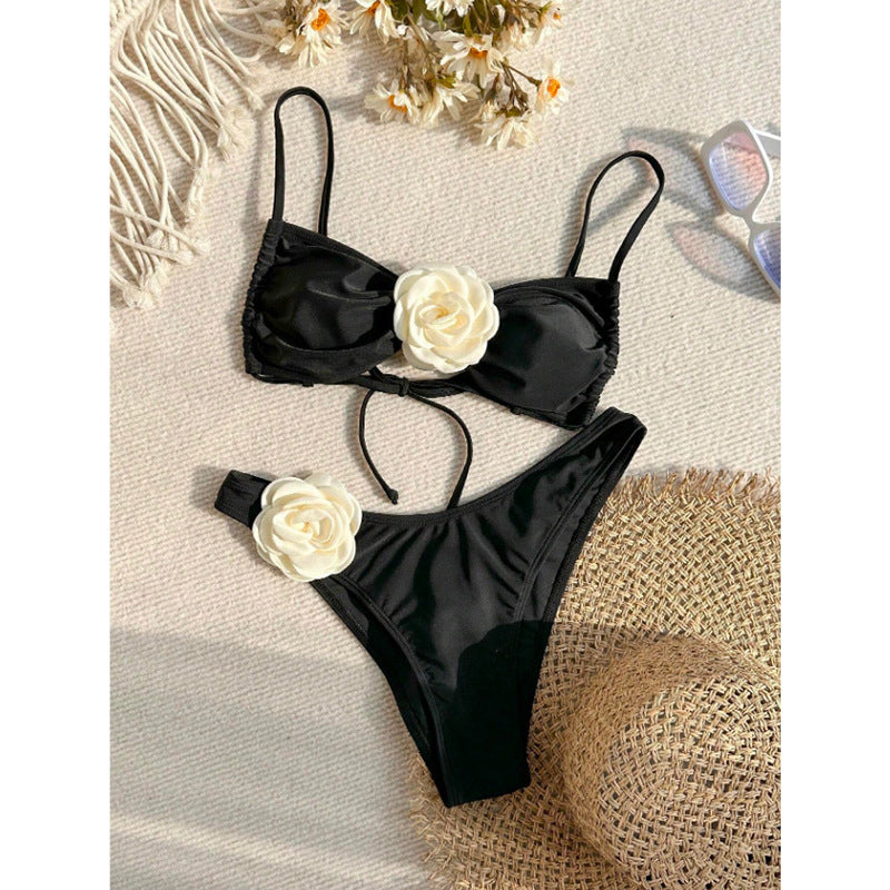 Damen Bikini-Set mit floralem Detail EB