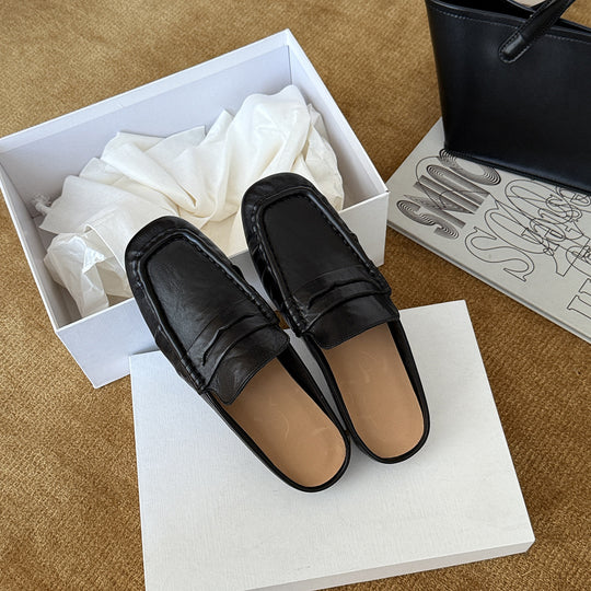 Damen Mokassins aus hochwertigem Leder mit elegantem Riemendesign EB