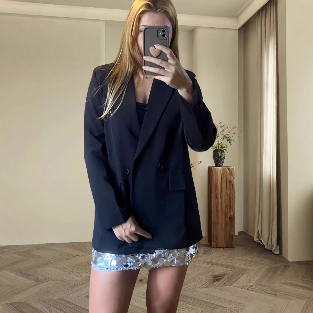 Damen Modischer Oversized Blazer EB
