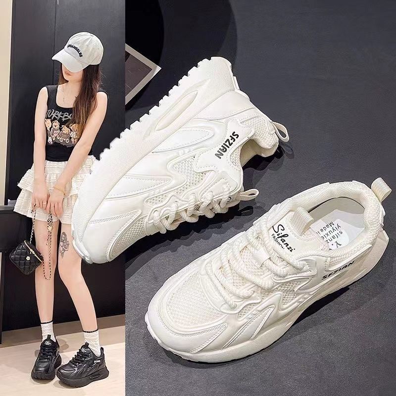 Damen Sportliche Sneakers mit atmungsaktiver Mesh-Oberfläche und stoßdämpfendem Design EB