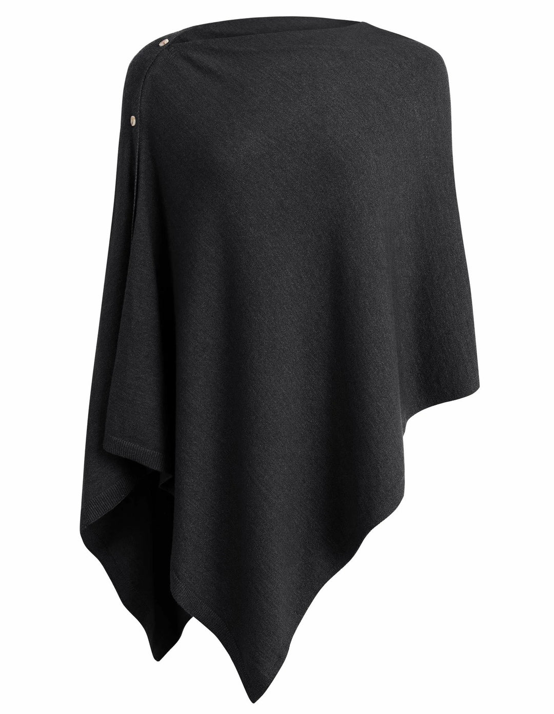 Damen vielseitiger Poncho aus hochwertiger Materialmischung EB