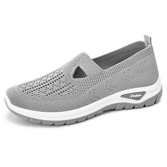 Damen Atmungsaktive Slip-On Freizeitschuhe mit elastischem Riemen EB