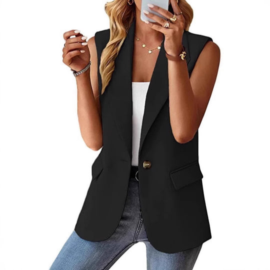 Damen Stylischer Blazer-Weste EB