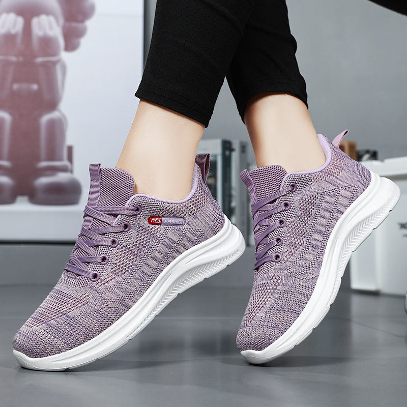 Damen Sportliche Lauf-Sneaker mit atmungsaktivem Mesh-Obermaterial und elastischer Sohle EB