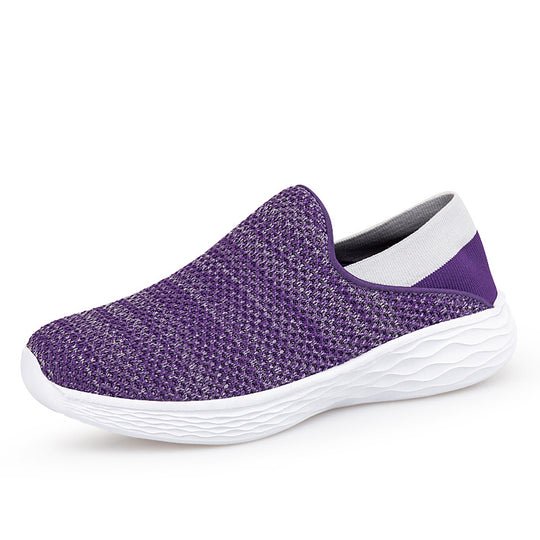 Damen Atmungsaktive Slip-On Sneakers mit flexiblem Design EB