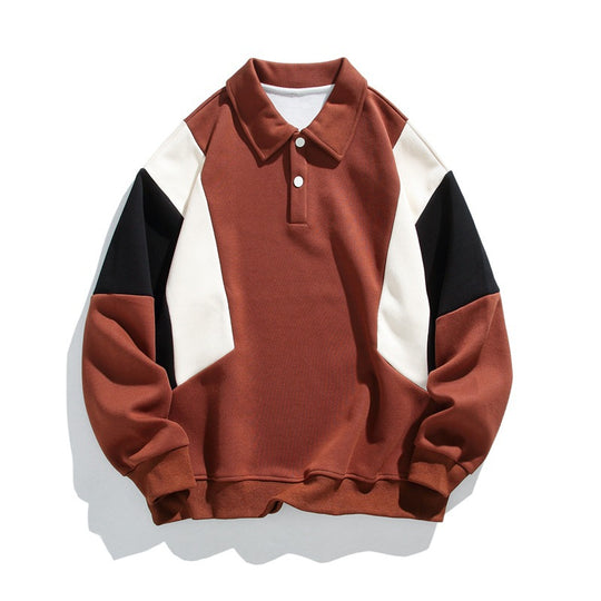 Damen modischer Polo-Pullover mit angesagten Farbkontrasten EB