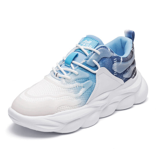 Damen modische und leichte Sneakers mit atmungsaktivem Obermaterial EB