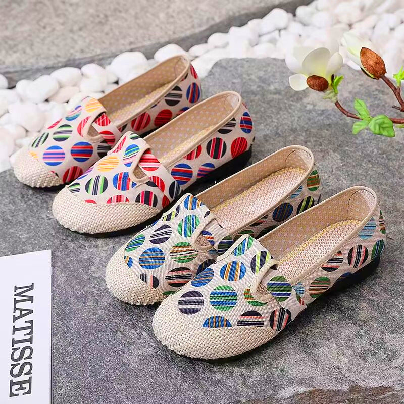 Damen Bunte Freizeitschuhe mit elastischem Bändchen EB