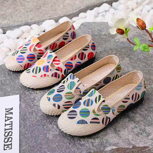 Damen Bunte Freizeitschuhe mit elastischem Bändchen EB