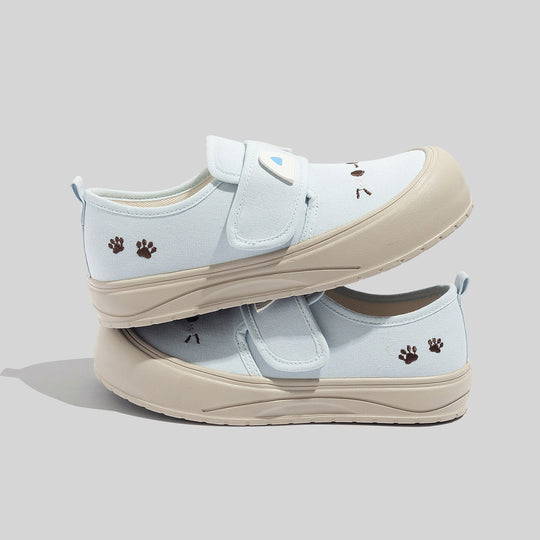 Damen Freizeitschuhe mit praktischer Klettverschlusstechnik und tierischem Motiv EB