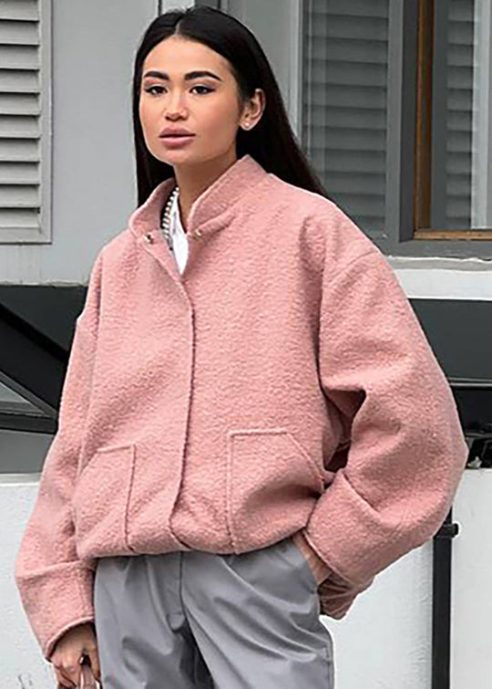 EB | Kragen Oversized Bouclé Jacke