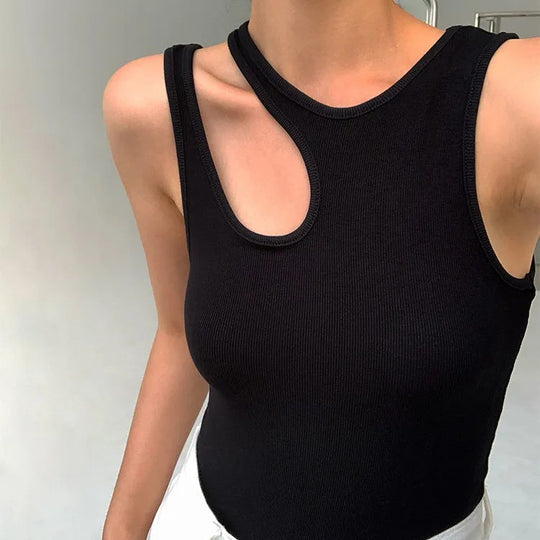 Damen Tanktop mit einzigartigem Cut-Out Design und sportlichem Schnitt EB