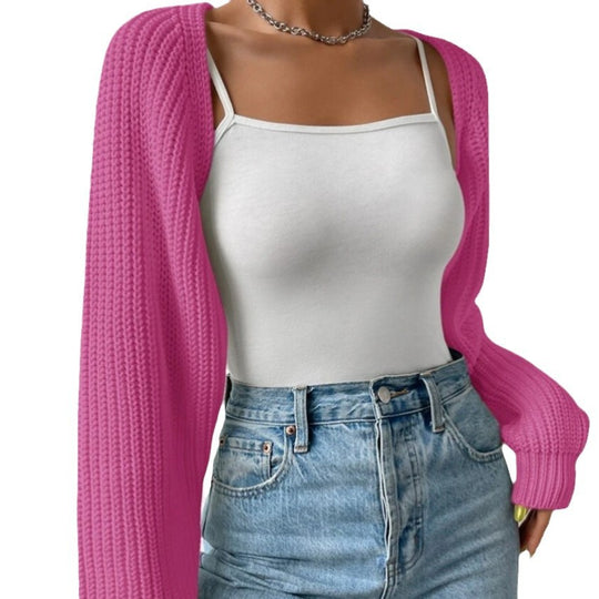 Damen Strickjacke mit lässigem Schnitt und Rippstrickdesign EB