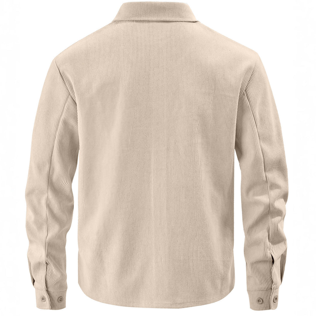 Herren nan Cordjacke im klassischen Arbeiterjacken-Schnitt mit Druckknöpfen und Brusttaschen EB