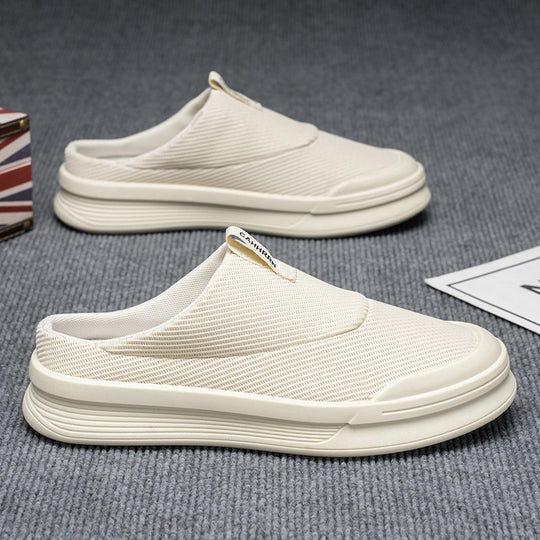 Damen Casually maxisierte Slip-On Sneakers mit atmungsaktiver Oberflächenstruktur EB