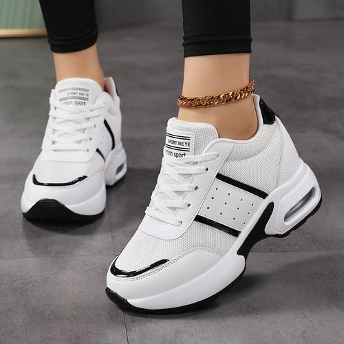Damen Sportliche Sneakers mit dämpfendem Air-Cushion-System und atmungsaktiver Obermaterialstruktur EB