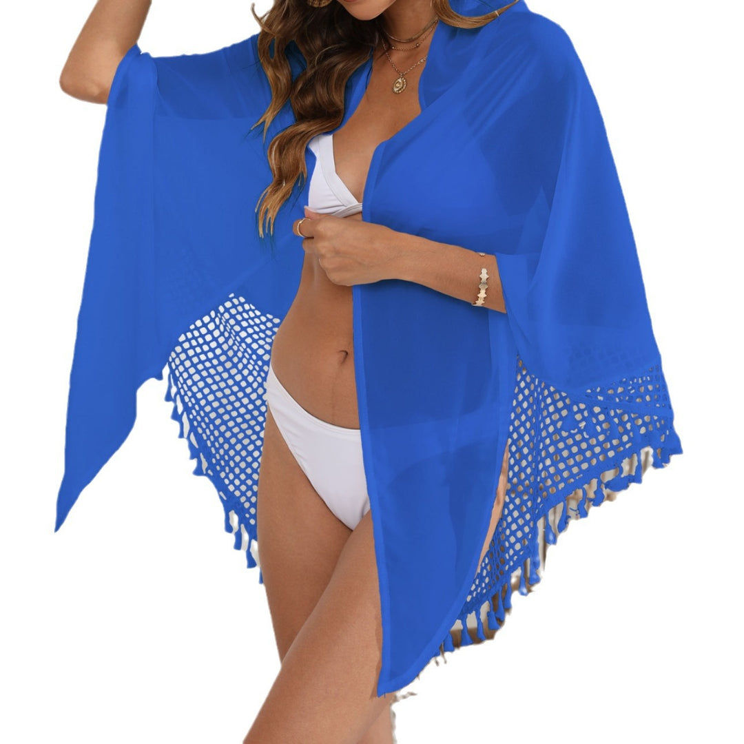 Damen eleganter Netz-Strandsarong mit Quasten EB