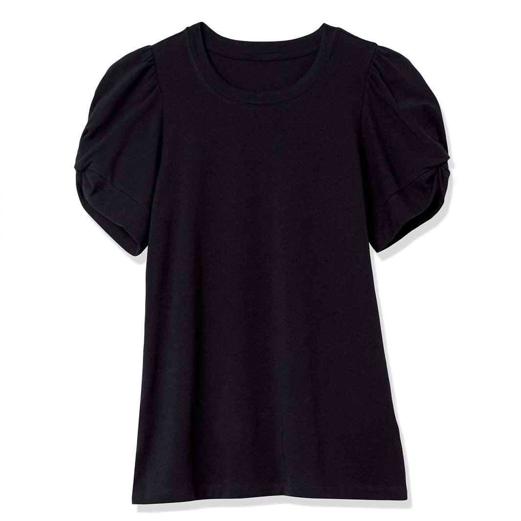 Damen Elegantes Oberteil mit Puffärmeln EB