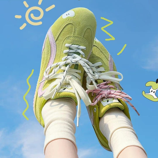 Damen sportliche Sneaker mit frischem Design und hochwertigen Materialien EB