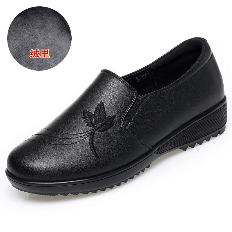 Damen Elegante Slip-On Schuhe mit floralem Design und rutschfester Sohle EB