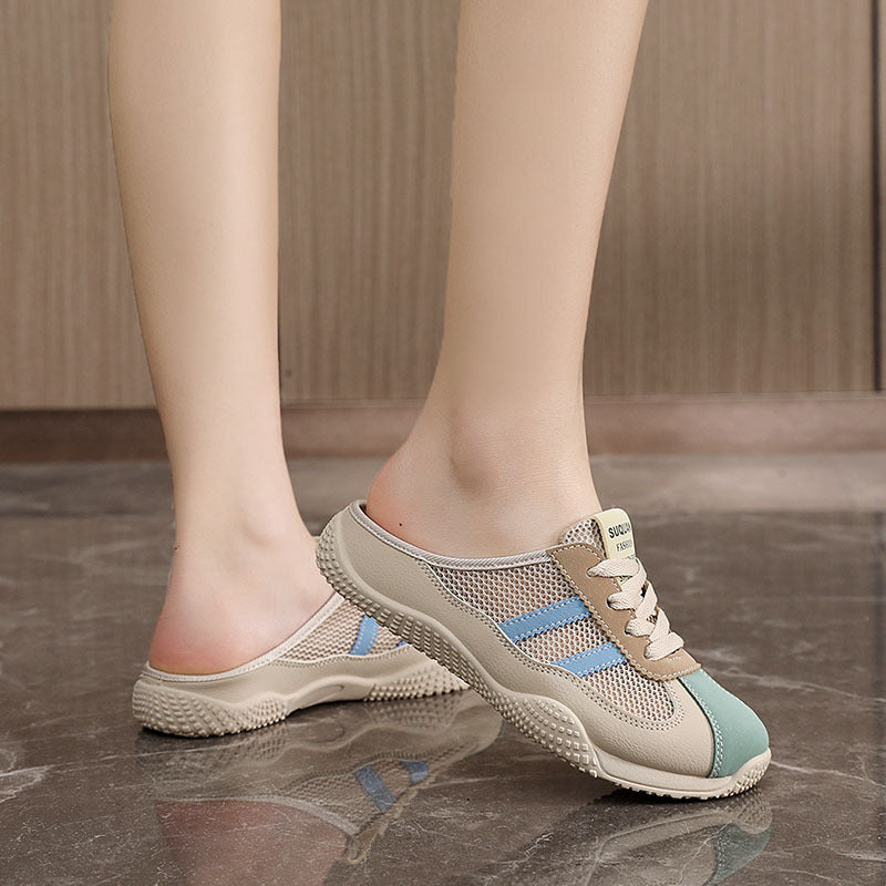 Damen Bequeme Clogs mit atmungsaktivem Obermaterial und griffiger Sohle EB