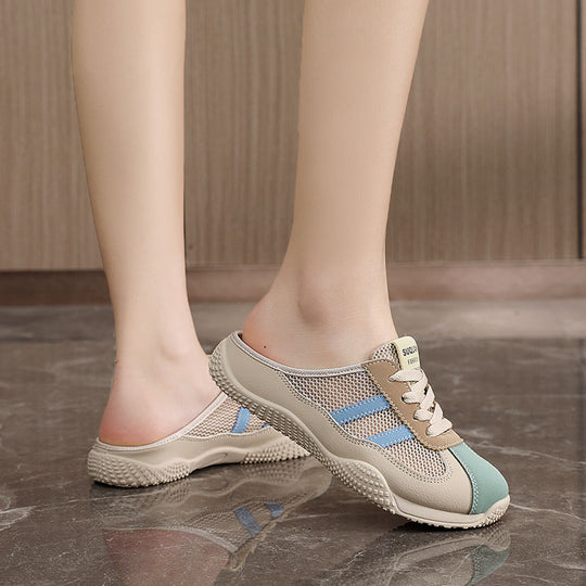 Damen Bequeme Clogs mit atmungsaktivem Obermaterial und griffiger Sohle EB