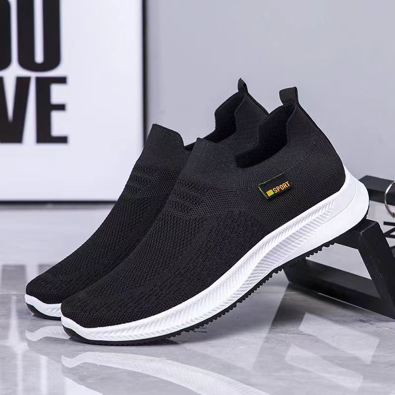 Damen Leichte Slip-On Sneakers mit atmungsaktivem Obermaterial EB