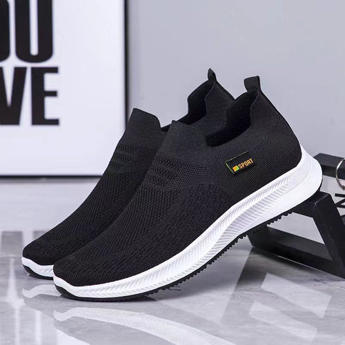 Damen Leichte Slip-On Sneakers mit atmungsaktivem Obermaterial EB