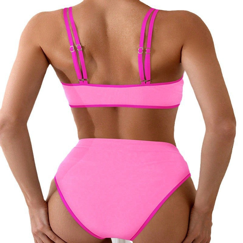 Damen Bikini-Set mit verstellbaren Trägern und trendy Cut-Out EB