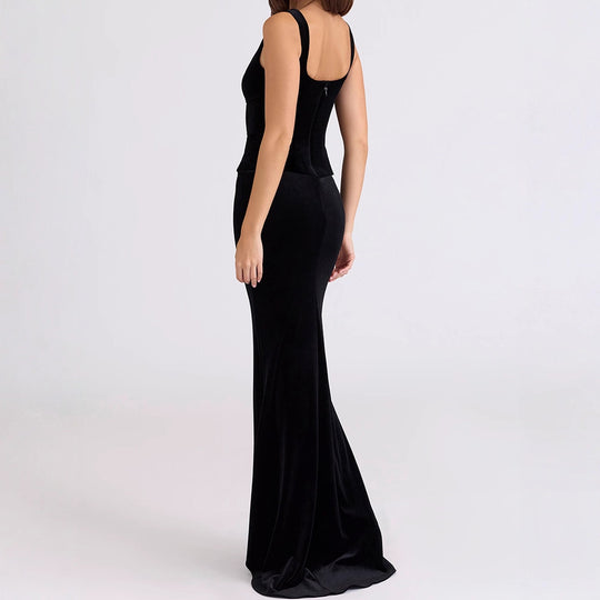 Damen Figurumspielendes Maxikleid mit elegantem Schnitt EB