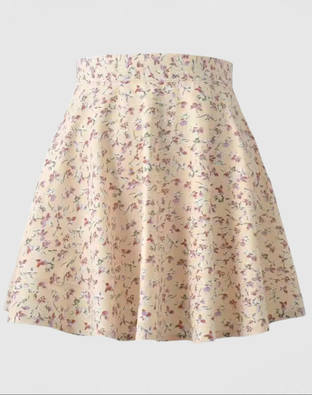 Damen Verspielter A-Linien Rock mit floralem Print EB