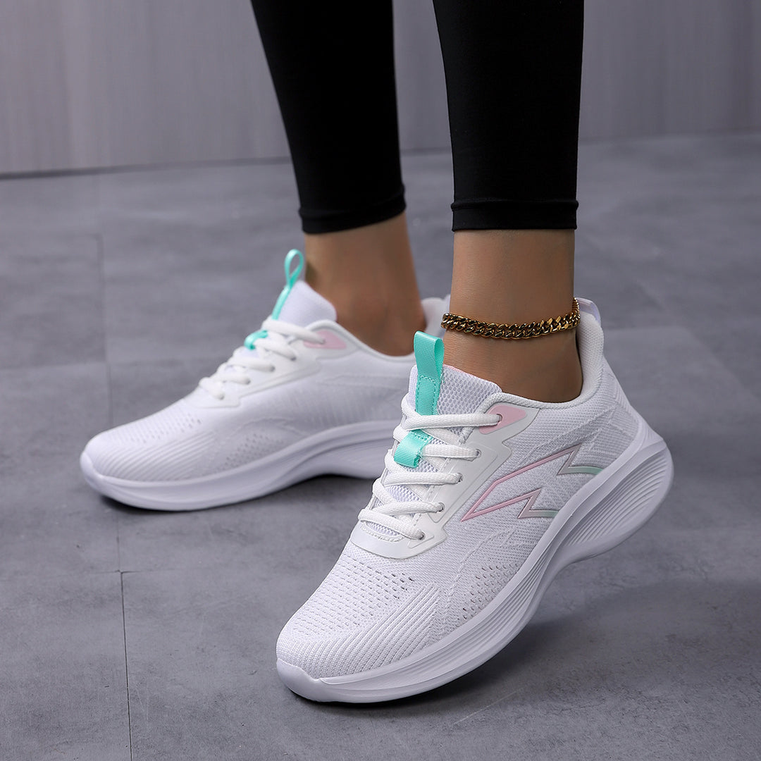 Damen Leichte Hochleistungs-Laufschuhe mit atmungsaktiver Mesh-Oberfläche und dämpfender Sohle EB