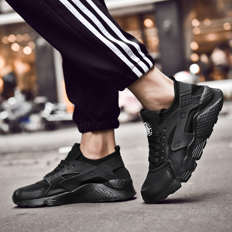 Damen sportliche Sneaker mit atmungsaktiver Oberflächenstruktur und rutschfester Sohle EB