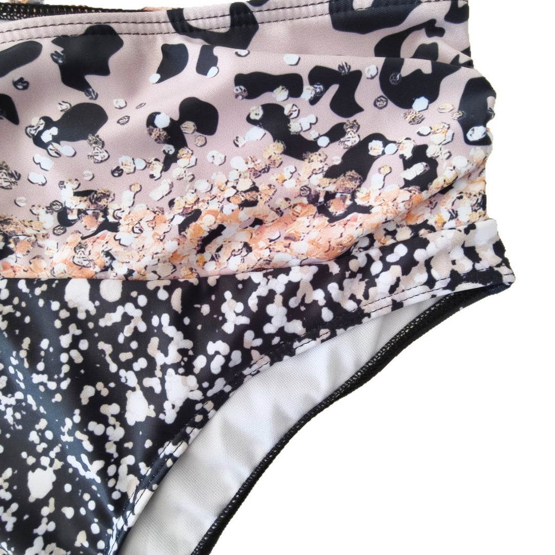 Damen Bikini-Set mit trendigem Animal-Print und modischem Schleifen-Detail EB