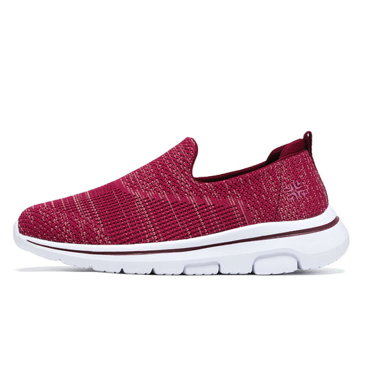 Damen Atmungsaktive Slip-On Sneakers mit elastischem Obermaterial EB