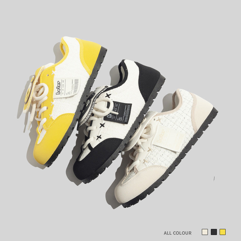 Damen Sportliche Sneaker mit atmungsaktiver Gewebestruktur und rutschfester Sohle EB