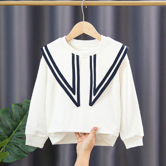 Damen Sweatshirt mit maritimem Kragen EB