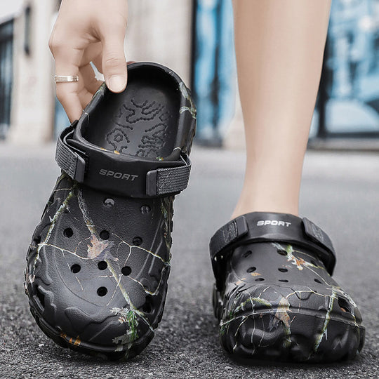 Damen Leichte Sport Clogs mit verstellbarem Riemen EB