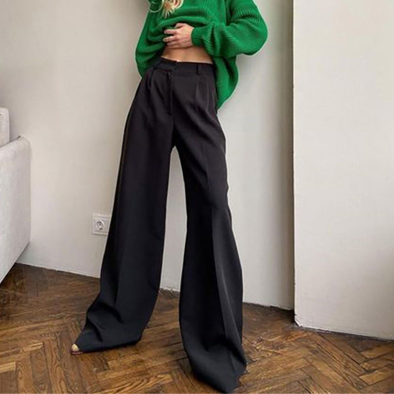 Damen Weite Palazzo-Hose mit eleganter Taillierung und modischem Schnitt EB