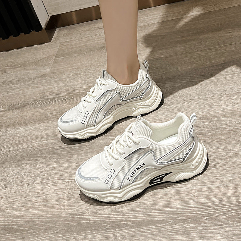Damen Sportliche Sneaker mit stoßdämpfender Sohle und atmungsaktivem Obermaterial EB