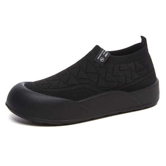 Damen Bequeme Slip-On Sportschuhe mit stoßdämpfendem Fußbett EB