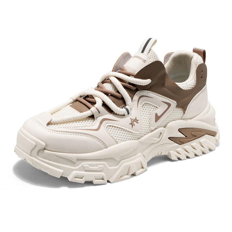 Damen Sportliche Chunky Sneakers mit atmungsaktiver Spitze und stoßdämpfender Sohle EB