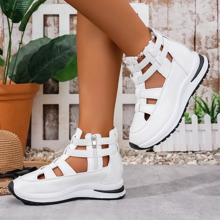 Damen modische Sneaker mit floralem Design EB